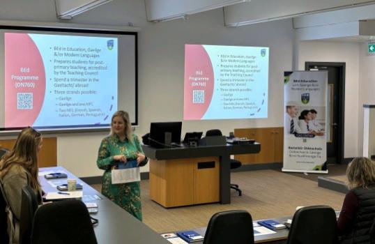 Guidance Counsellor Event on Studying Languages in UCD, BEd programme director